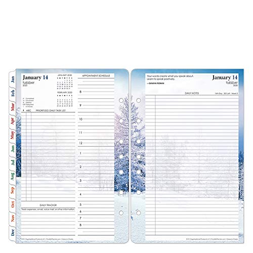 FranklinCovey - Classic Seasons Daily Ring-Bound Planner - Jan 2020 - Dec 2020