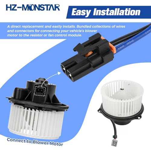 Image of 15-75221 Blower Motor Wiring Harness, 14 inch Blower Motor Resistor Connector Compatible with 2007-2014 Chevrolet GMC Cadillac and Hummer Replace 15-75221 22957044 15887352