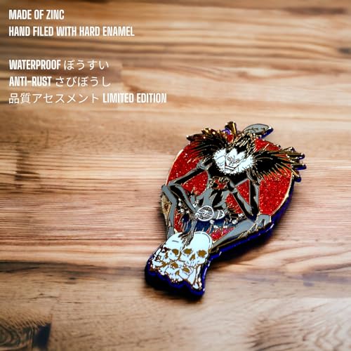 Ryuk Enamel Pins - Japanese Anime Ryuk & Kira Pins - Keychain & Merch4