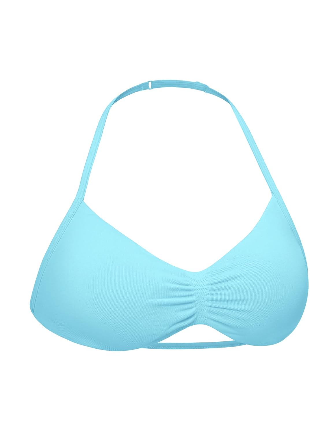 VOYJOY Impact Strappy Sports Bra Adjustable Padded Workout Gym Yoga Bra Crop Top for Women