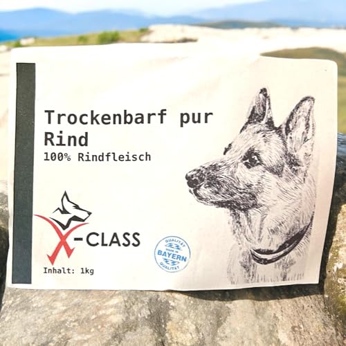 Trockenbarf Rind pur, Trocken-Barf aus 100% Rindfleisch 1kg