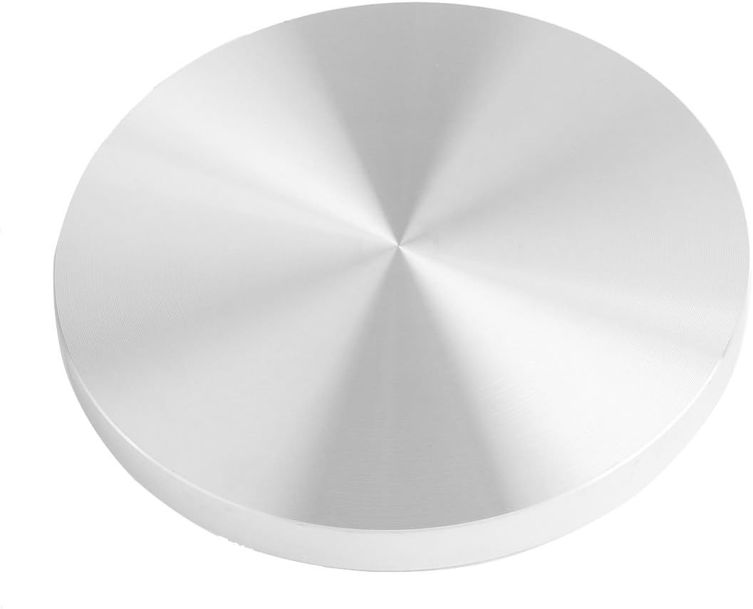 uxcell Household Tea Table Glass Top Circle Aluminum Disc