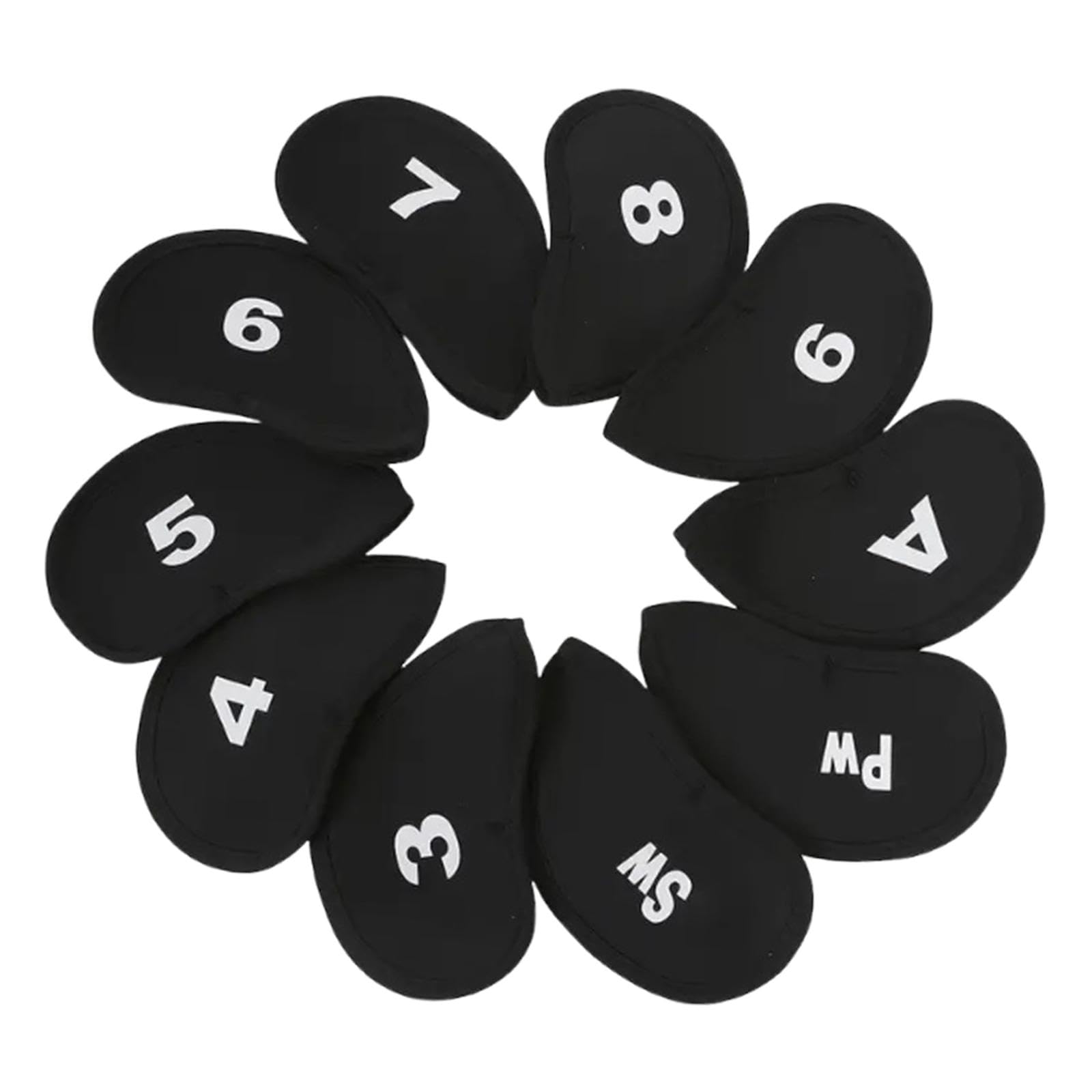 Baoblaze Set di 10 Copri-Testa per Mazze da Golf in Neoprene