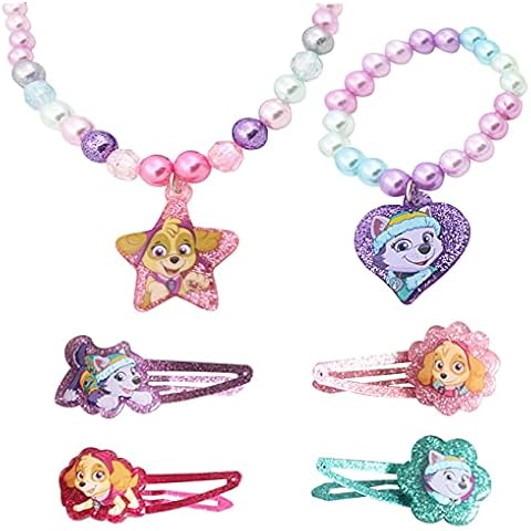 Miotlsy Schmuck Mädchen Armband Halskette Kinder mit Fuchs Schneeflocke Kuchen Anhänger Prinzessin Kinderschmuck Mädchen für Kleinkind Geburtstag Party Mitgebsel Cover