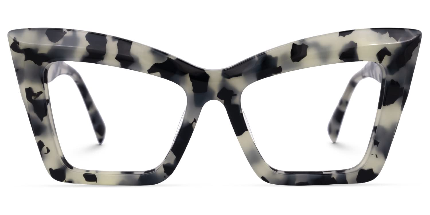 ZeeloolFashion Cat Eye Glasses Frame for Women with Non-prescription Clear Lens Boland ZJGA939170