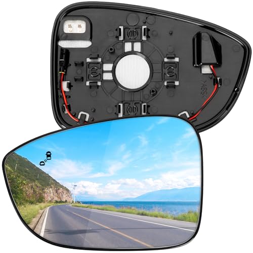 Image of Driver Side Mirror Replacement for Honda Accord 2018 2019 2020 2021 2022 - Left Side Mirror Glass, Rear View Mirrors Glass with Power Heated & Blind Spot