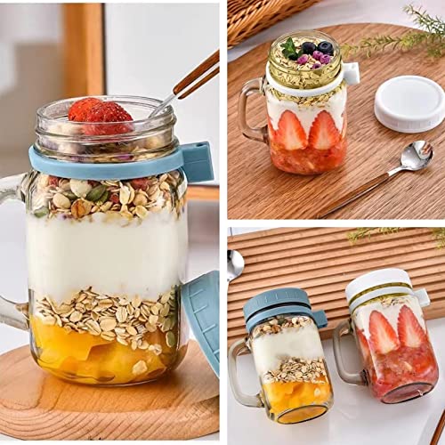 Hniuyun Confezione da 2 barattoli di avena durante...