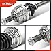 A-Premium CV Axle Shaft Assembly Compatible with BMW E46 Series 320i 2001 2002 2003 2004 2005, Rear Left Driver Side