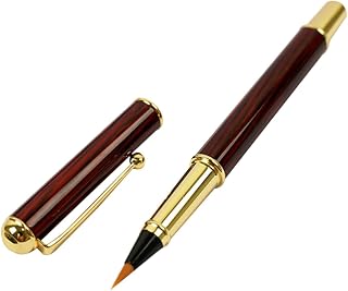 LALAFINA Metal Brush Pen, Pocket Refillable Fountain Style Calligraphy Tool