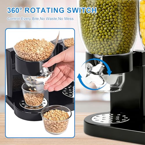 Dispensador de cereales hermético con juego de recipientes de 2 litros 4