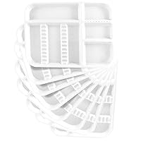 Vista 5 de LA MIERE Bandeja dividida para instrumentos dentales, bandeja de configuración dividida autoclavable, bandeja dividida separada B-Lok, tamaño B