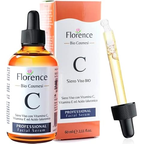 Big 2.11oz. ORGANIC Vitamin C Serum and Hyaluronic Acid for Face, Eye Contour. Vegan Anti-Aging and Anti-Wrinkle Vitamin C Face Serum+Vitamin E Oil. Suitable for Derma Roller. Dermatologist Developed Cover