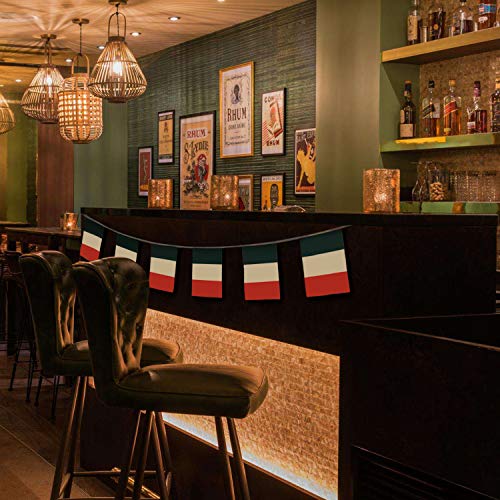 Image of Anley Italy Italian Republic String Pennant Flags - Patriotic Events 2nd of June National Day Decoration Sports Bars - 33 Feet 38 Flags
