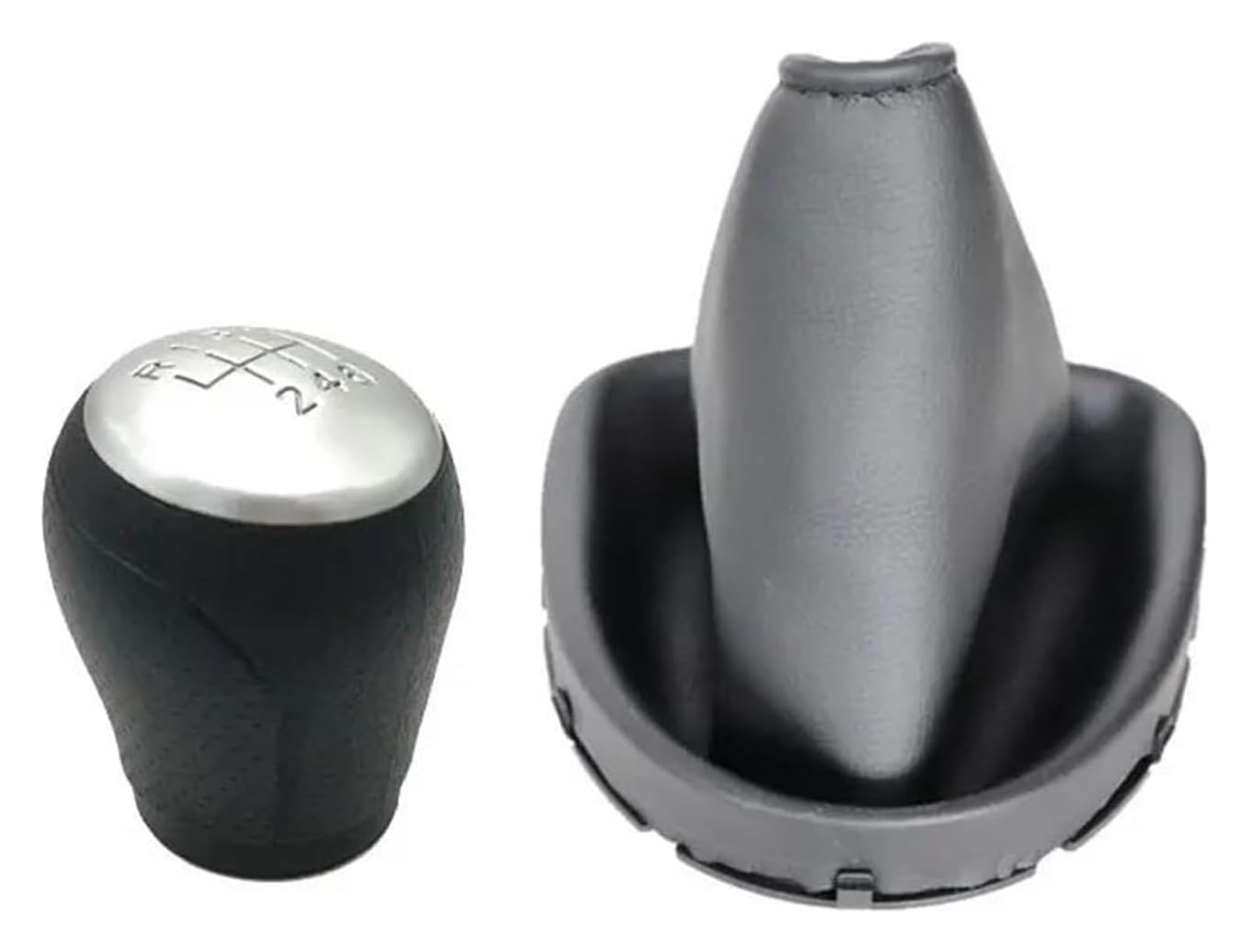 UTONGMU Manual Gear Shift Knob for Nissan for Qashqai I J10 for X-Trail 2006-2013 MT Car Shift Gear Knobs Manual Shifter Lever Stick(6speed knob Leather)