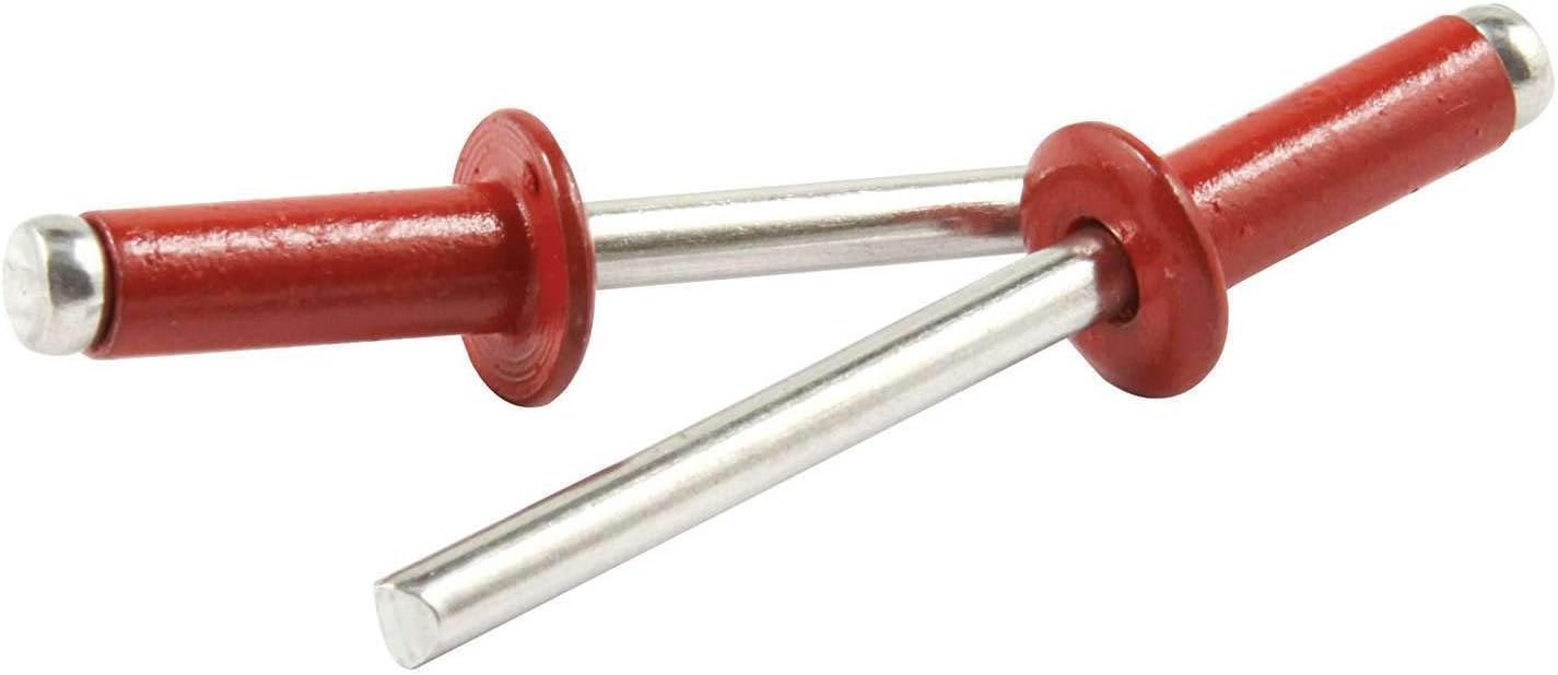 Allstar PerformanceAllstar ALL18137 Orange 1/4" to 3/8" Grip Range Small Head Rivet with Aluminum Mandrel, (Pack of 250)