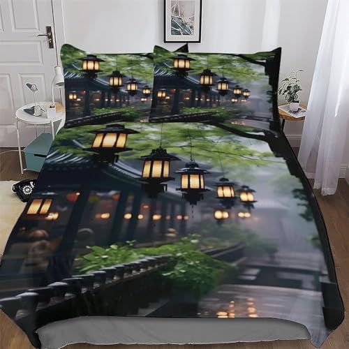 Housse de couette microfibre fermeture éclair parure de lit 200x200cm double