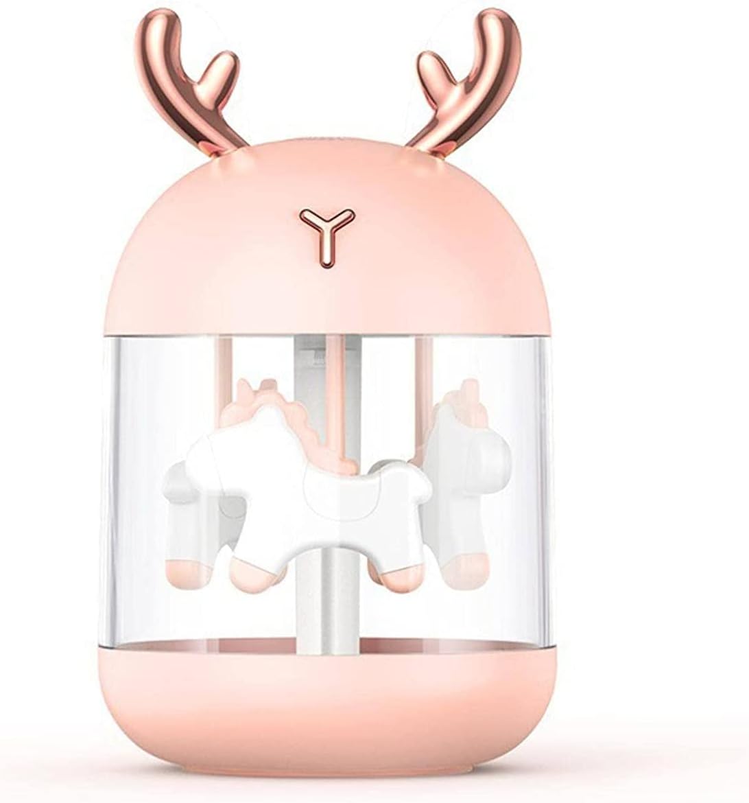 USB Mini Aromatherapy Humidifier Home Living Room Mute Small Bedroom Office Gift(Color:Tuerbaise)(Lujiaofense)