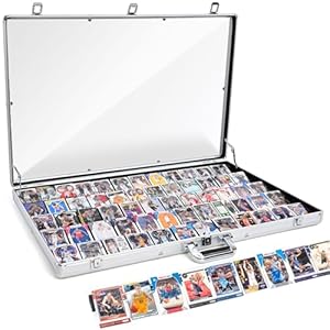Trade Show Display Case – 34″x22″ Large Aluminum Locking Tabletop Showcase for Trading Cards, Sports Cards, TCG, Jewelry – Lightweight & Portable for Exhibitions, Conventions, and Collectibles