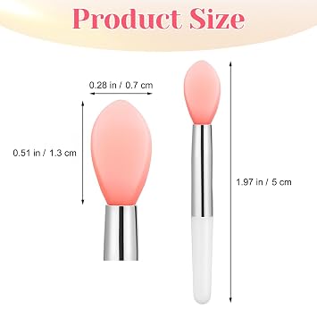 6pcs Silicone Lip Balm Applicator: Small Makeup Applicator for Lip - Lipstick Brush for Beauty, Balm, Lipstick