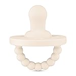 Ryan & Rose Cutie PAT Pacifier Teether (Flat, Ivory)