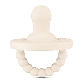 Ryan & Rose Cutie PAT Pacifier Teether (Flat, Ivory)