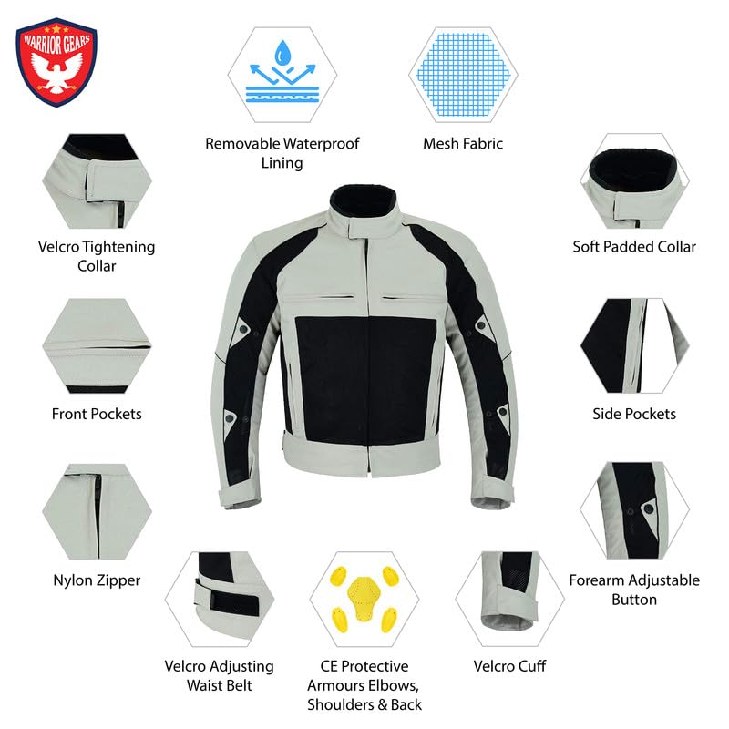 Herren-Motorradanzug aus Air-Mesh und 600D-Cordura-Textil, CE-schützende, gepanzerte Textil-Rennmotorradjacken und -hosen mit Mesh und wasserdichtem Futter, atmungsaktive Textilkleidung