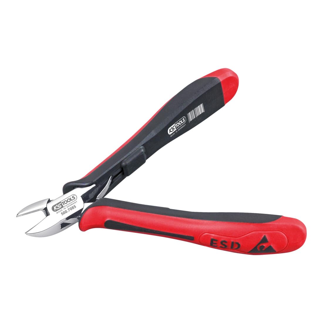 KS Tools 500.7085 Alicate de corte diagonal ESD, 125 mm