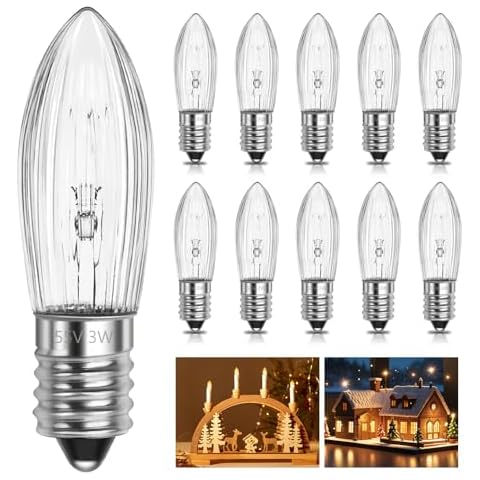 SCNNC E10 Candle Light Bulbs for Christmas Cover