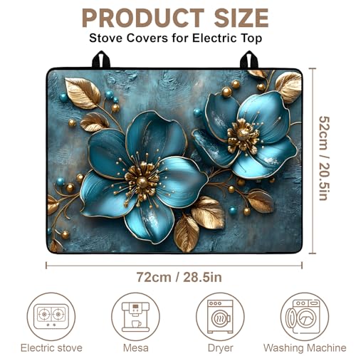 Image of Stove Guard Mat for Electric Stoves -Heat-Resistant Protector, Non-Slip Kitchen Counter Mat Stylish Kitchen Decor
