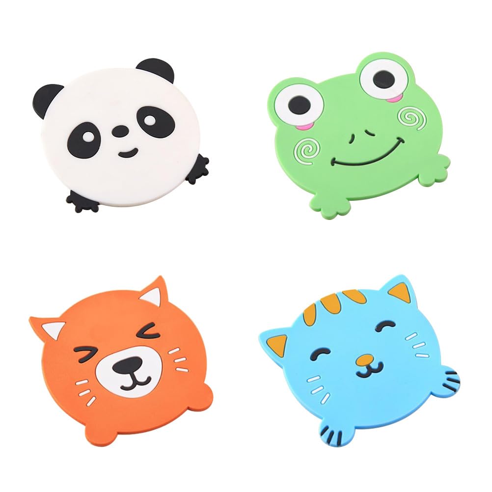 Dessous de verre en silicone motif animal pour vos goûters en famille