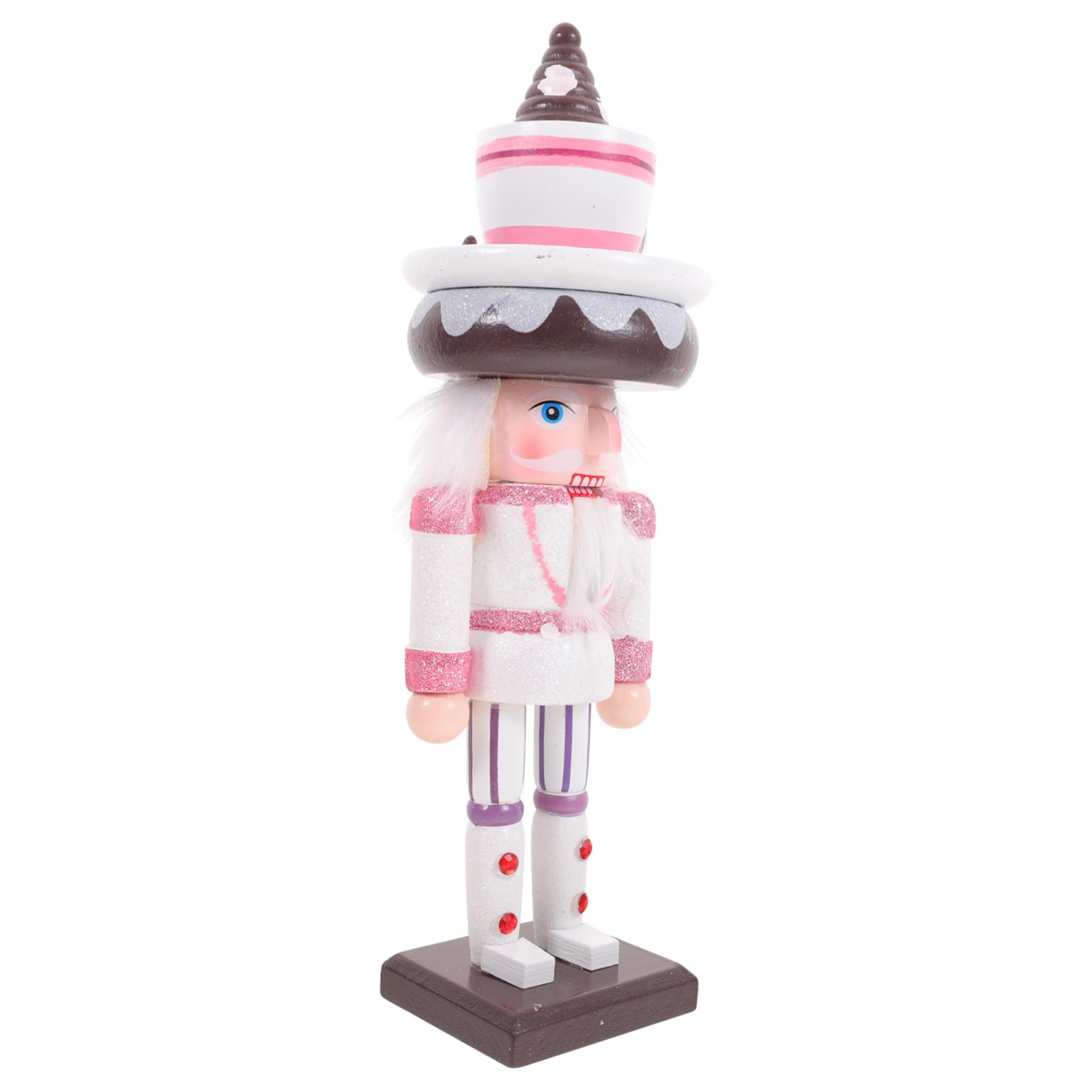 PRETYZOOM 5 Pièces Marionnettes Casse-Noisette Decoration Noel Decoration de Noel Casse-Noix de Jouets d'extérieur décor Jouet Casse-Noisette Ornement de Casse-Noisette de gâteau