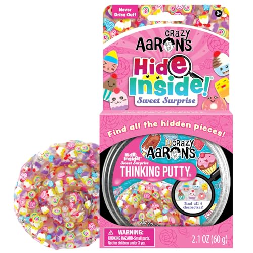 Crazy Aarons Thinking Putty - Sweet Surprise - Find All The Missing Characters In The Putty! For Kids and Adults - Creative and Endless Fun Stress Relief Therapy Toys Never Dries Out