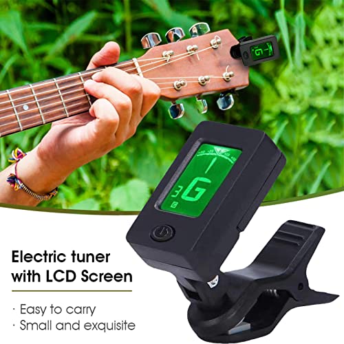 Nulyunze Guitar Tuner, Electronic Digital Guitar Tuner With Led Display, Precise Tuner Clamp For Acoustic/Electric Guitar, Ukulele, Violin, Bass #TOP7