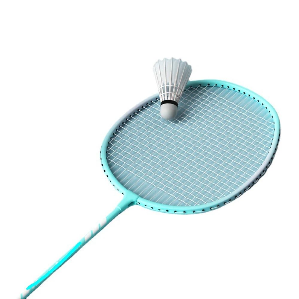 Badminton Set Racchetta da Badminton Double Beat in Lega, Attacco e Difesa, con Borsa for Esercizi