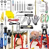 MEETDUMPL Stained Glass Kit,Stained Glass Supplies,Stained Glass Kits for Adults,with 80W Soldering Iron Kit,Glass Cutter Tool Kit,for Stained Glass Making.(Patent has been registered).(3)