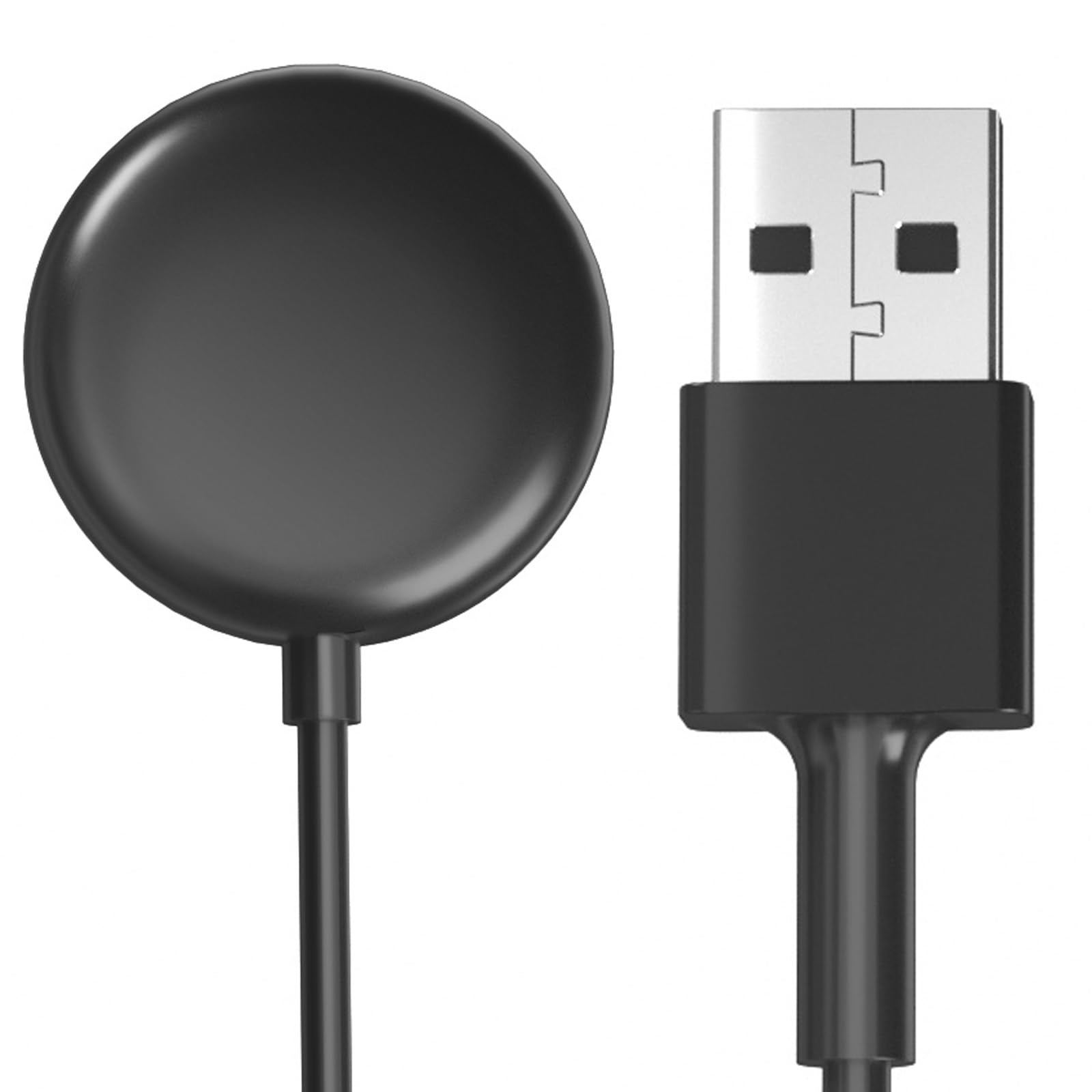 QHBAMD Charger Compatible for Google Pixel Watch, Replacement USB-A Charging Smartwatch Cable 3.3ft/1M (Black)