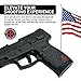 Handleitgrips Gun Grip Tape Compatible with Taurus G3C | Black Textured Rubber Pistol Grip Tape with Red Insert | Gun Accessories | Veteran Owned