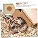 SUPVOX Hamster Wooden House Creative Shelter and Fun Hideout for Pets Habitat for Hamsters Hedgehogs and Guinea Pigs Sturdy Design with Workmanship