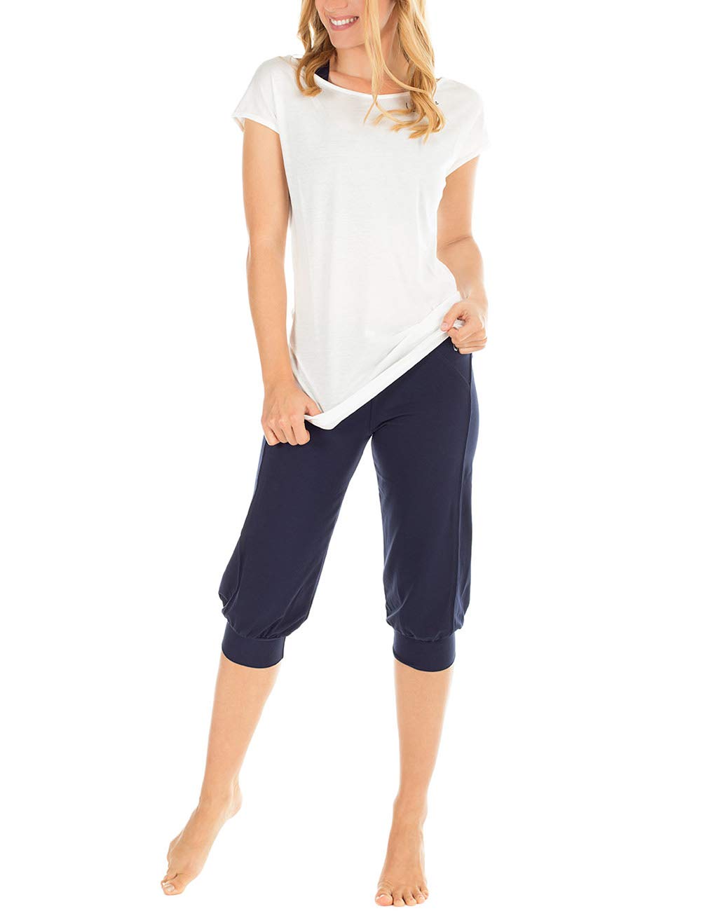 WINSHAPE - Freizeit Sport Capri 3/4 Wbe5, Pantaloni da Ginnastica Donna
