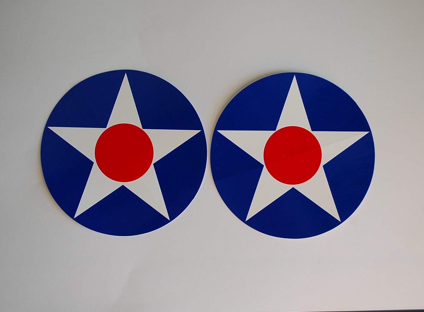 (2 Pack) US Army Air Corps USAAC Vinyl Stickers WWII Aircraft Roundel USAF USA 4