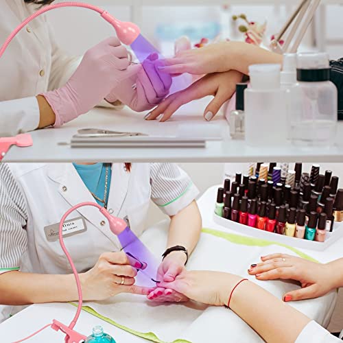 Krofaue Uv Nail Polish Curing Lamps, Gel Uv Gooseneck Nail Lamp 3W 5V Gel Nail Polish Uv Light With 4 Levels Setting Lamp Clip Professional Nail Dryer For Gel Polish Curing Nail Tips Art Tools #TOP6