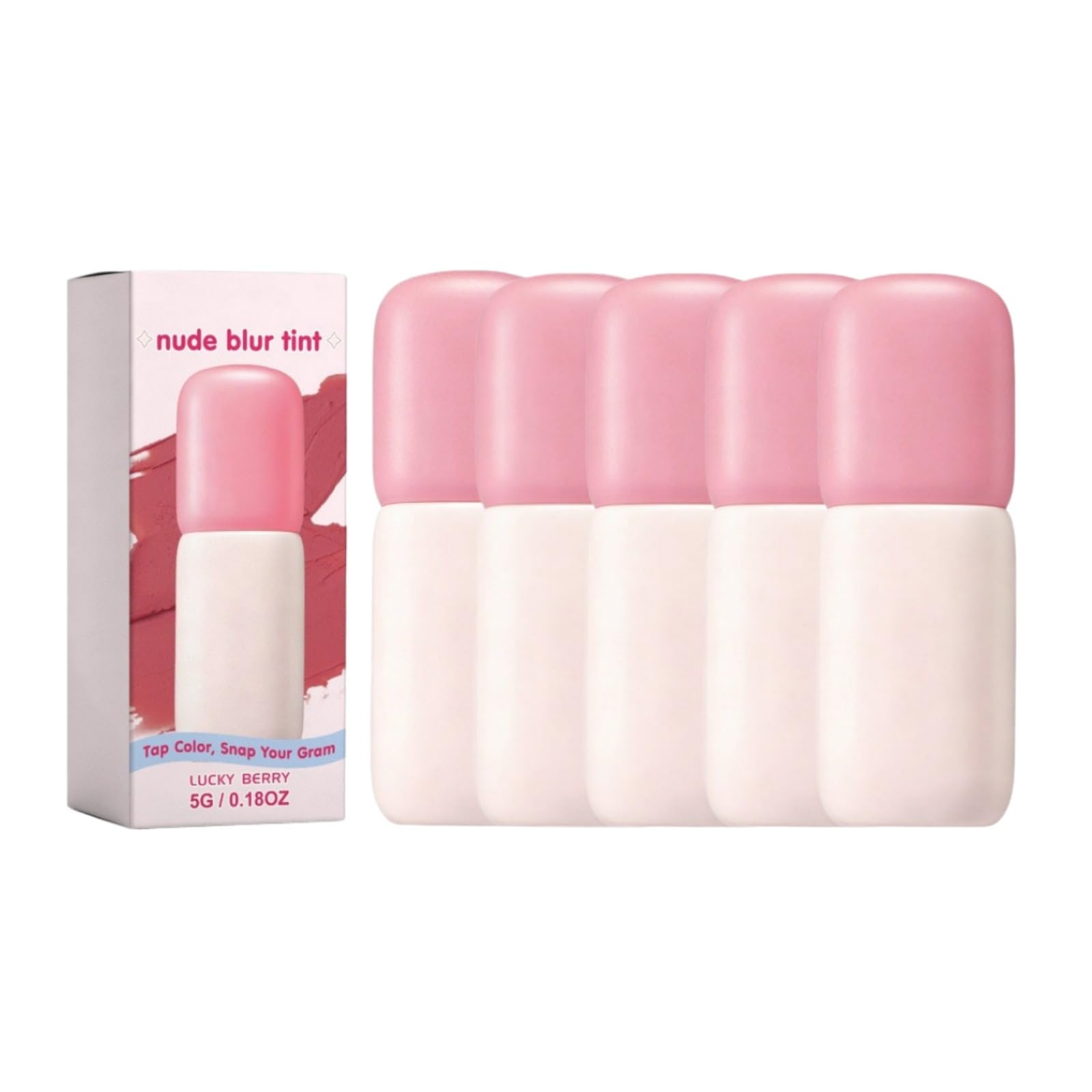 Mehrzweck-Stick, Lippen, Wangen, Rouge Creme matt & feuchtigkeitsspendender Kollagen-Balsam