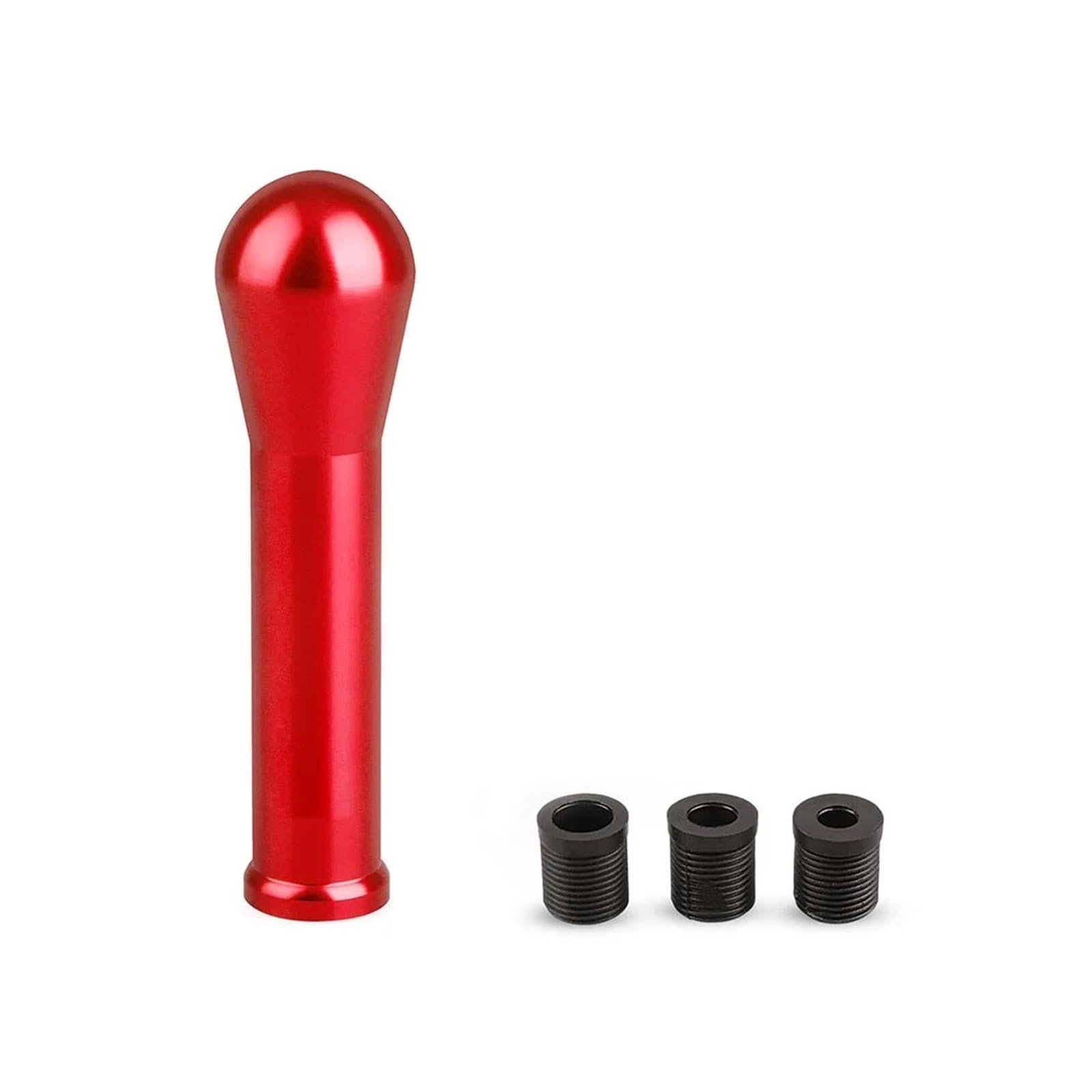 DAJMSUY 150mm Truck Gear Shift Knob Universal Car Manual Transmission Aluminum Shifter Lever with Three Adapters Car Gear Shift(Red)