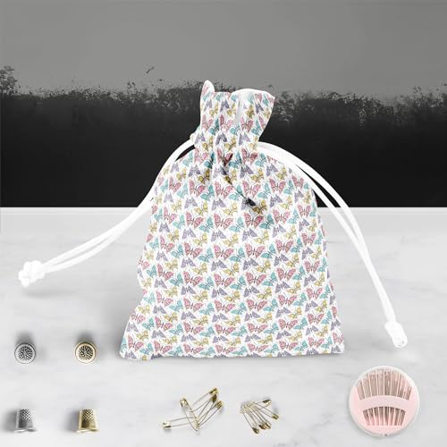Image of ArtzFolio Cute Butterflies | Pouch Wrist Potli Bag | Bag for Weddings & Casual Parties