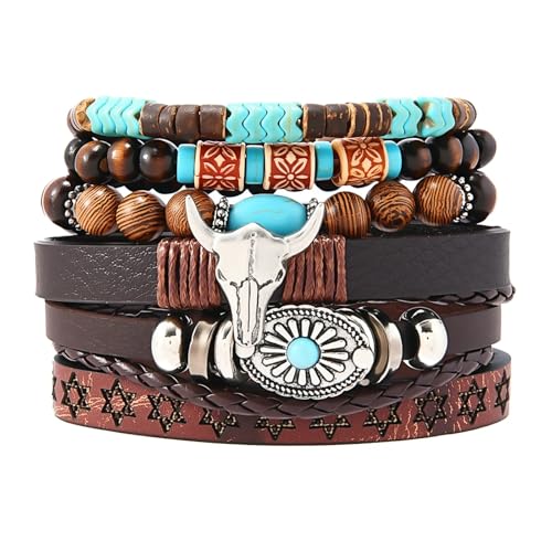 LKingel Turquoise Western Bracelets for Women Bohemian Vintage...