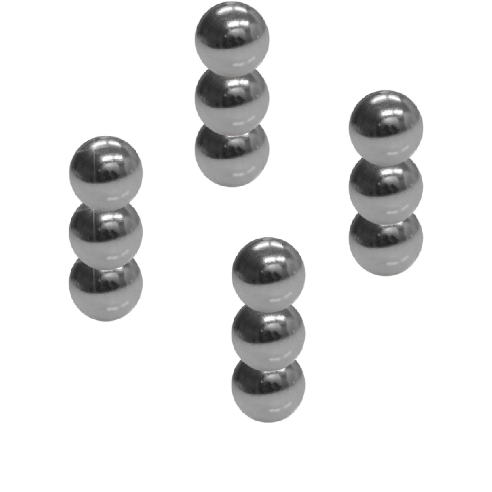 Floordirekt Ball Strong Magnets 12 Pieces Extra Strong Neodymium Magnet For Magnetic Board, Whiteboard, Glass Board, Mini Fridge Magnets Strong Adhesion Diameter 10Mm Sphere