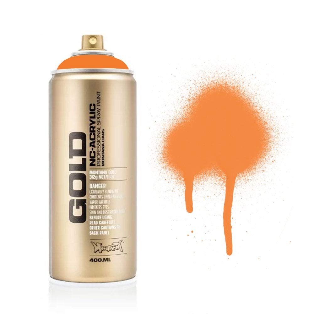 Amazon.com: Montana Gold Series Spray Paint - Shock Orange Light