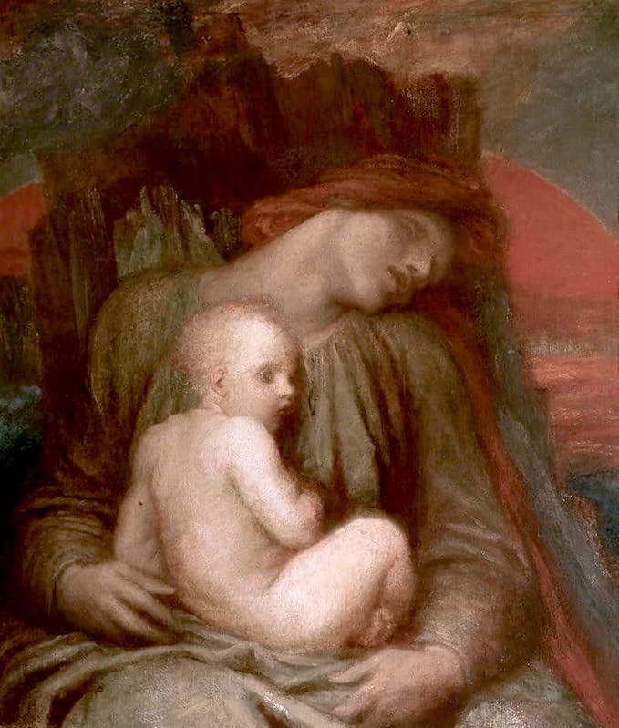 Tableaux Graffiti Art Mural Le Sommeil des siècles George Frederic Watts Poster 60x90