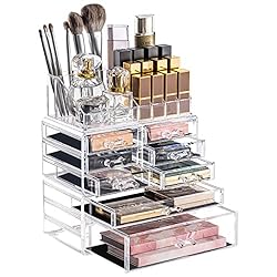 How to organize bathroom counter makeup organizer