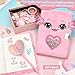 YuLeFang Axolotl Gifts for Girls with Plush Toy/DIY Diamond Water Bottle/Furry Keychain Purse Notebook Pen Eyemask Headband/Stone Bracelet/Necklace/Comb, Birthday Gift for Girl 4 5 6 7 8+ Years Old